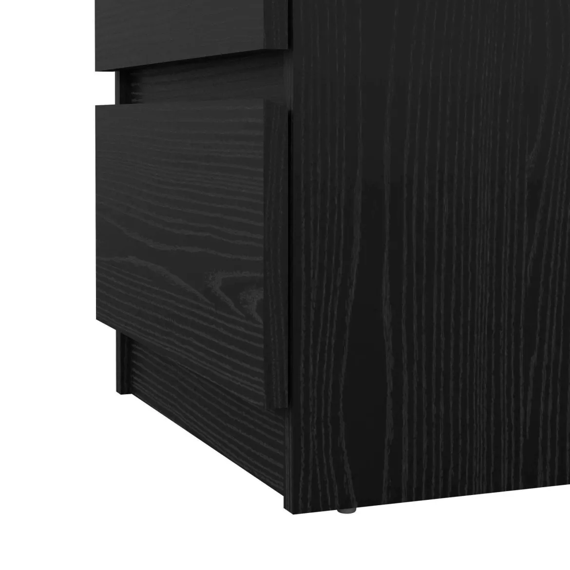 Cassettiera 3 cassetti nera 50x70h cm - Accudino