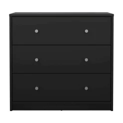Cassettiera 3 cassetti nera 72x68h cm - Alert