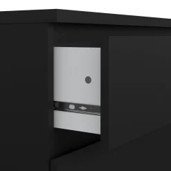 Cassettiera 3 cassetti nera 77x70h cm - Artic