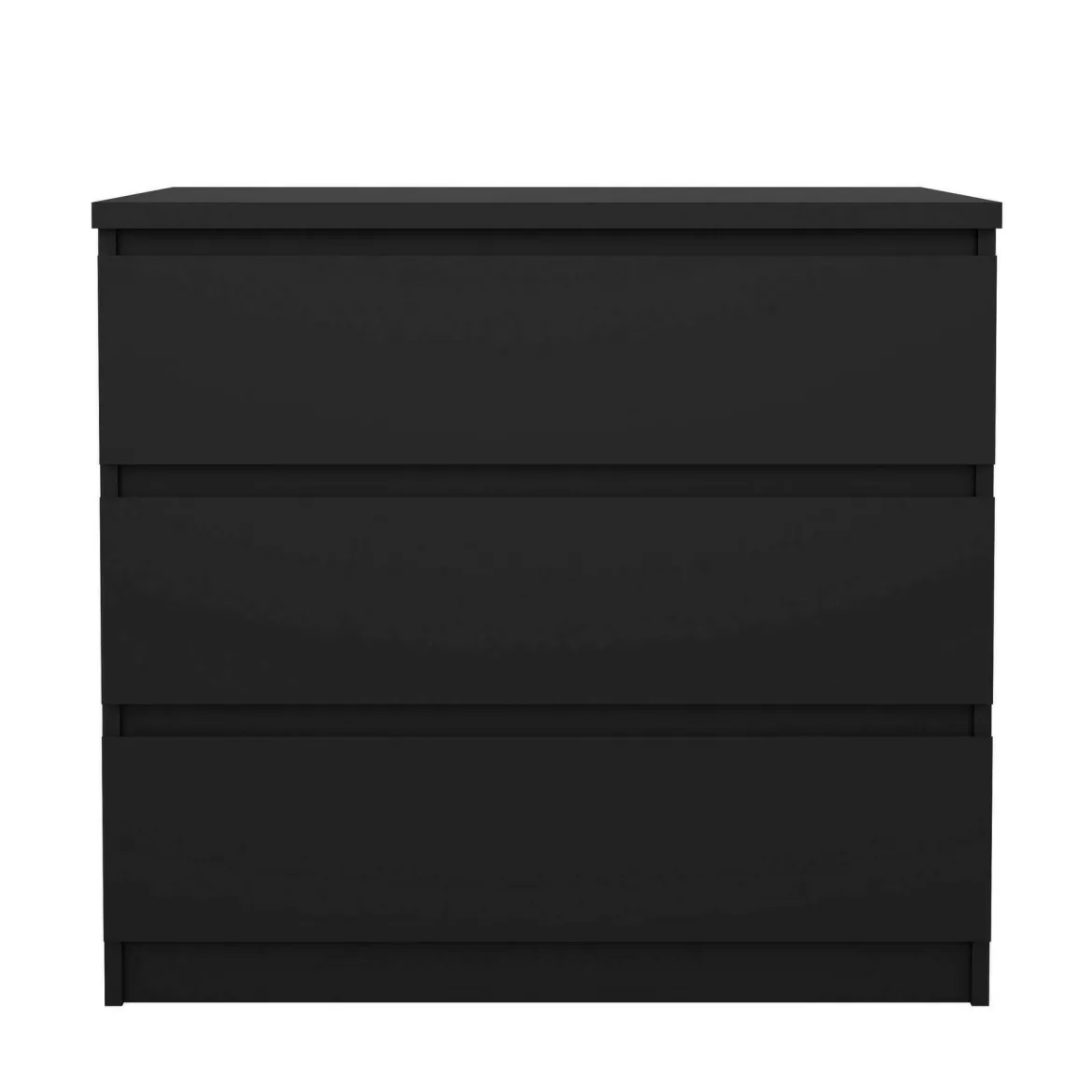 Cassettiera 3 cassetti nera 77x70h cm - Artic