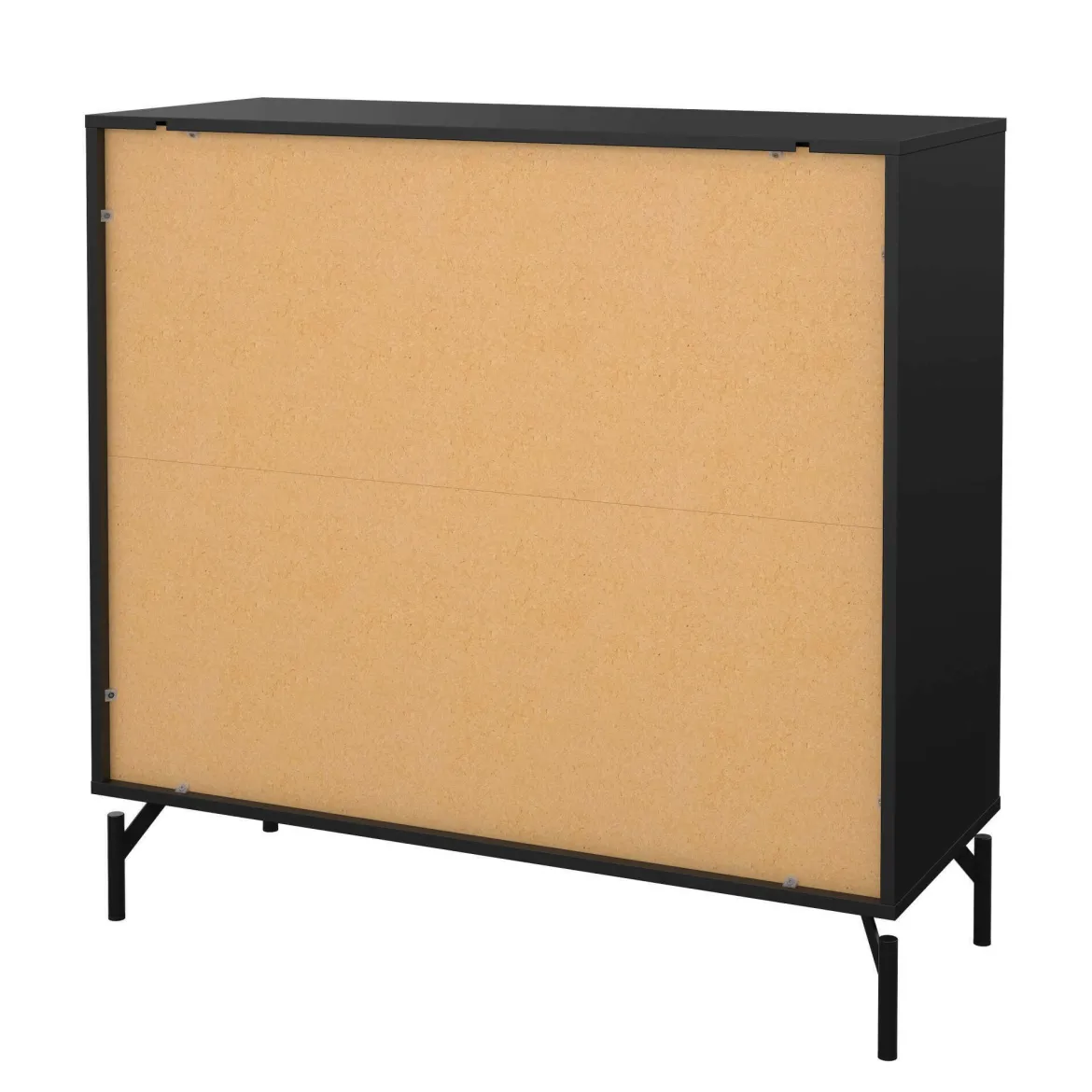 Cassettiera 4 cassetti nera 98x95h cm - Puglia