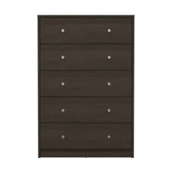 Cassettiera 5 cassetti noce 72x108h cm - Contessa