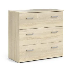 Cassettiera 3 cassetti quercia 74x69h cm - Adal
