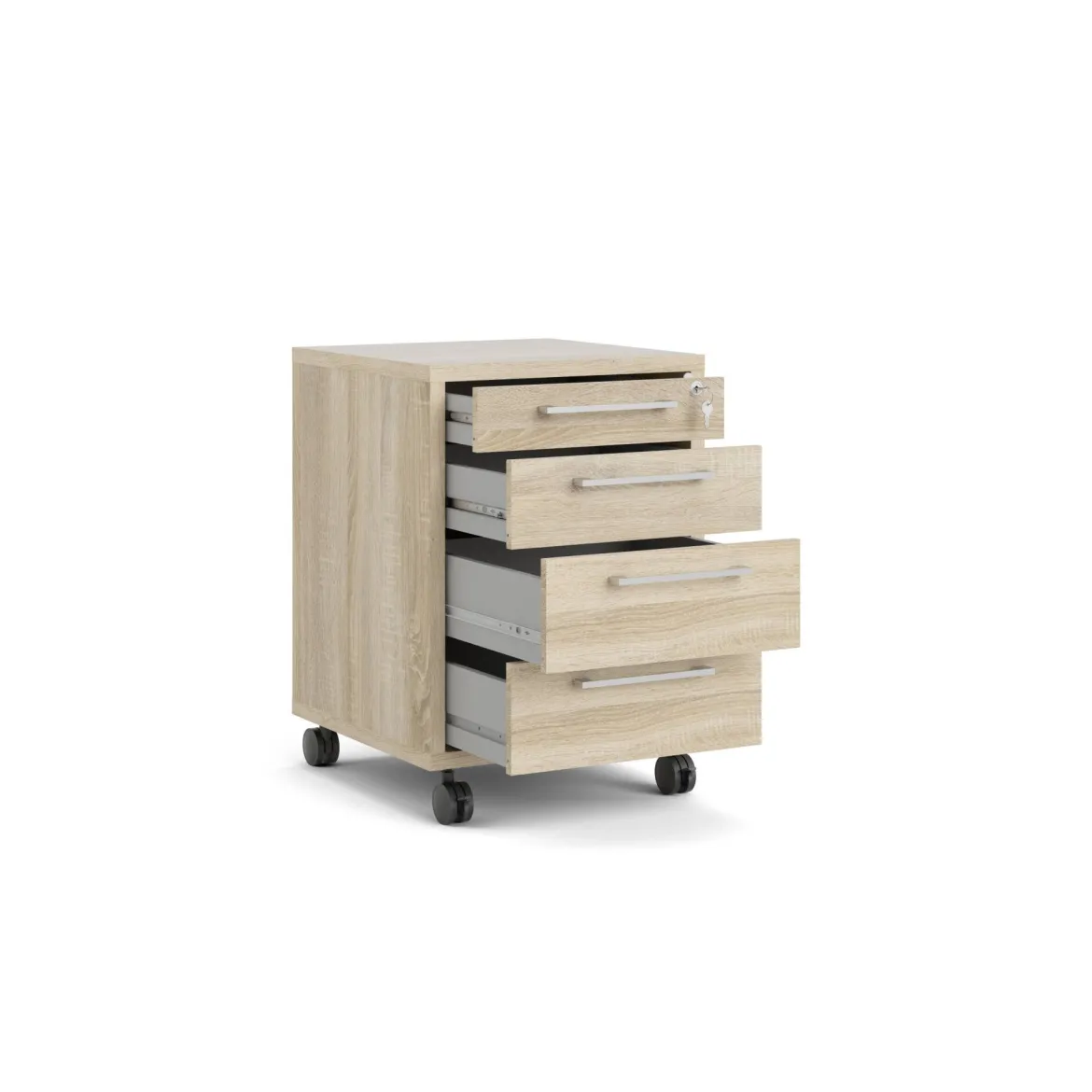 Cassettiera 4 cassetti quercia 49x68h cm - Ariosto