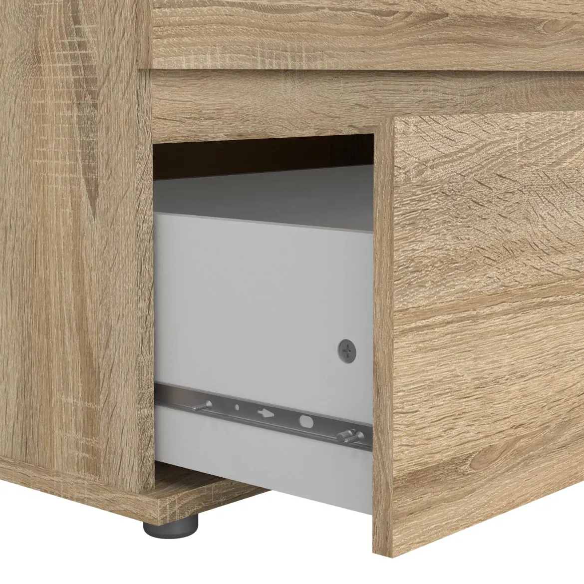 Cassettiera 6 cassetti quercia 153x83h cm - Albacore