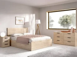 Cassettiera 6 cassetti rovere e antracite 120x82h cm - Esculapio