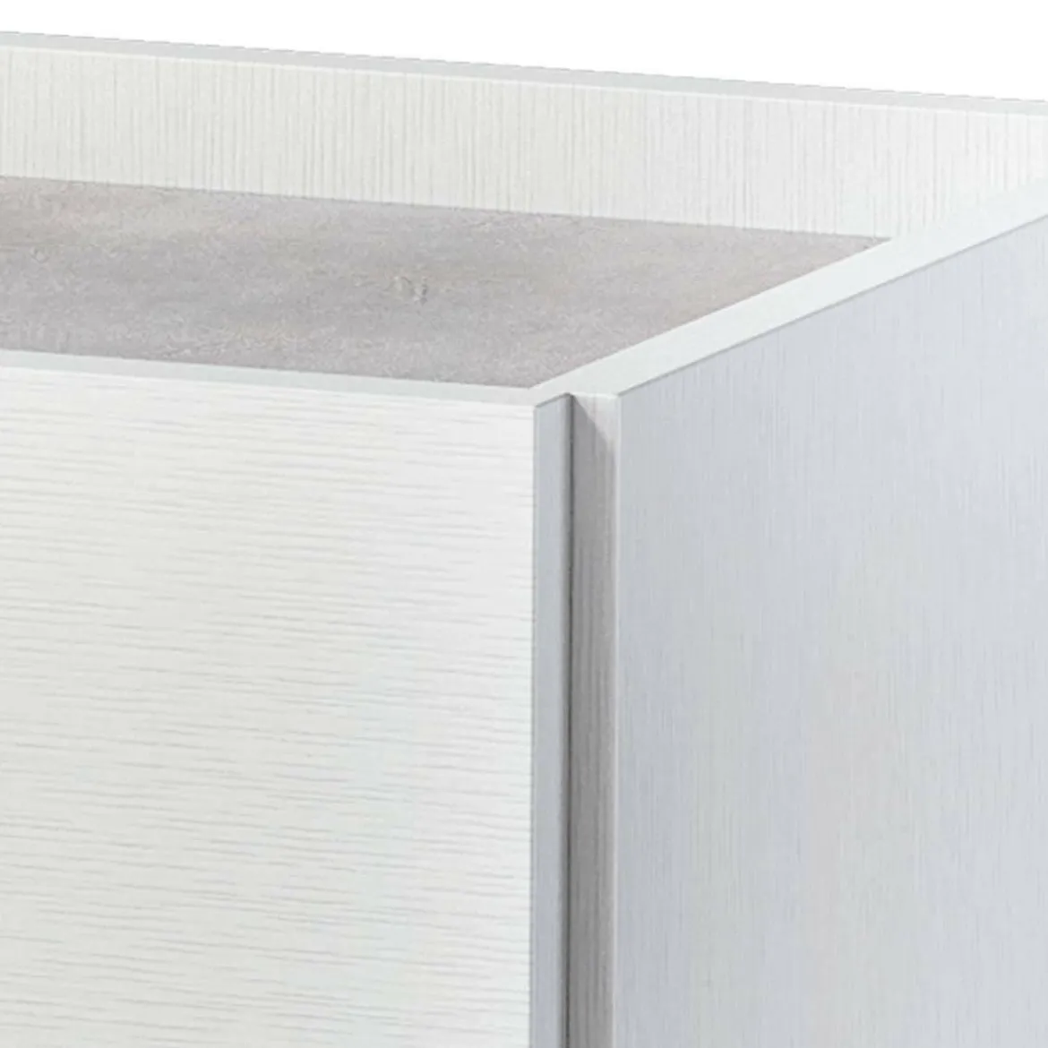 Cassettiera con maniglie bianca 78x95h cm - Aquilea