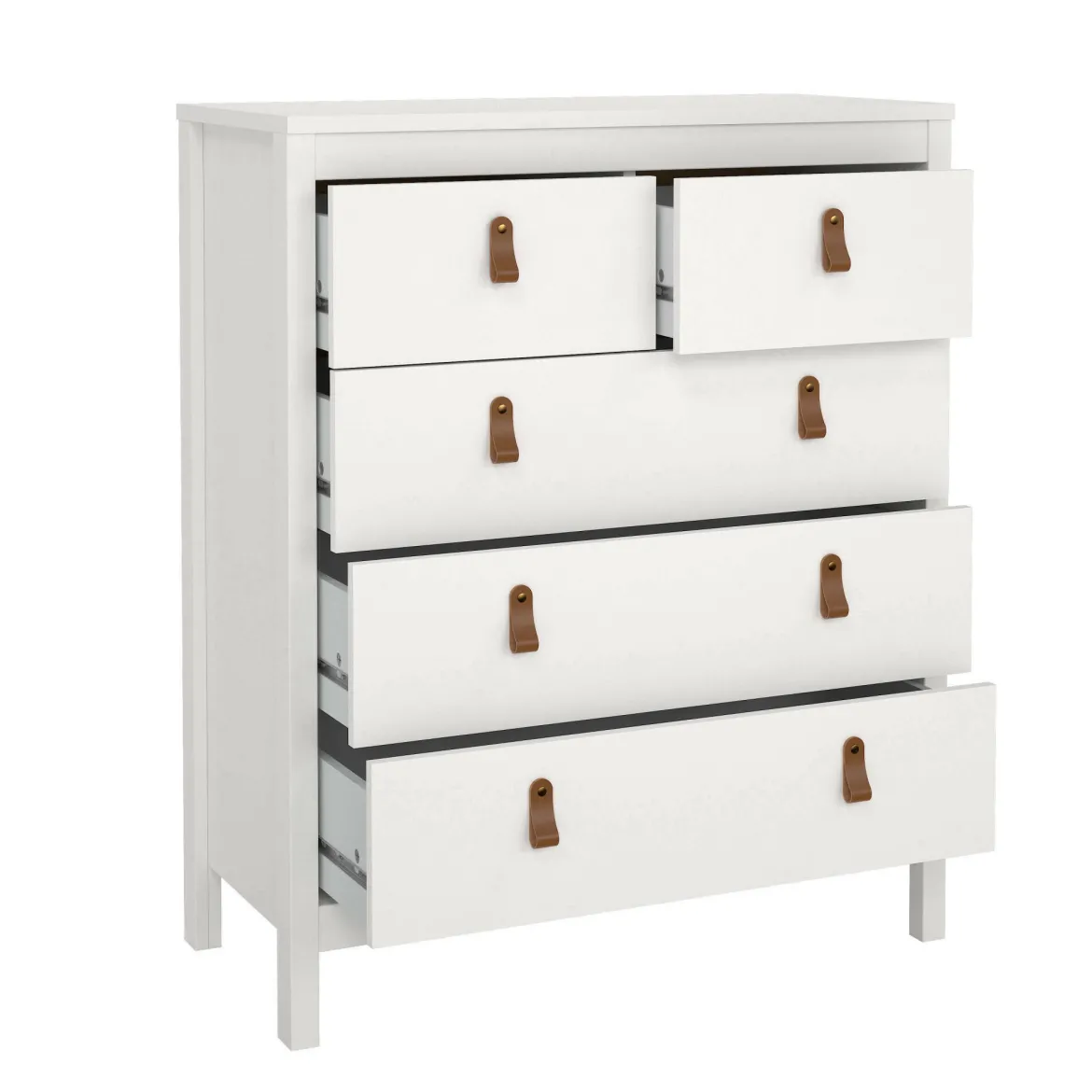 Cassettiera con maniglie bianca 87x69h cm - Boulogne