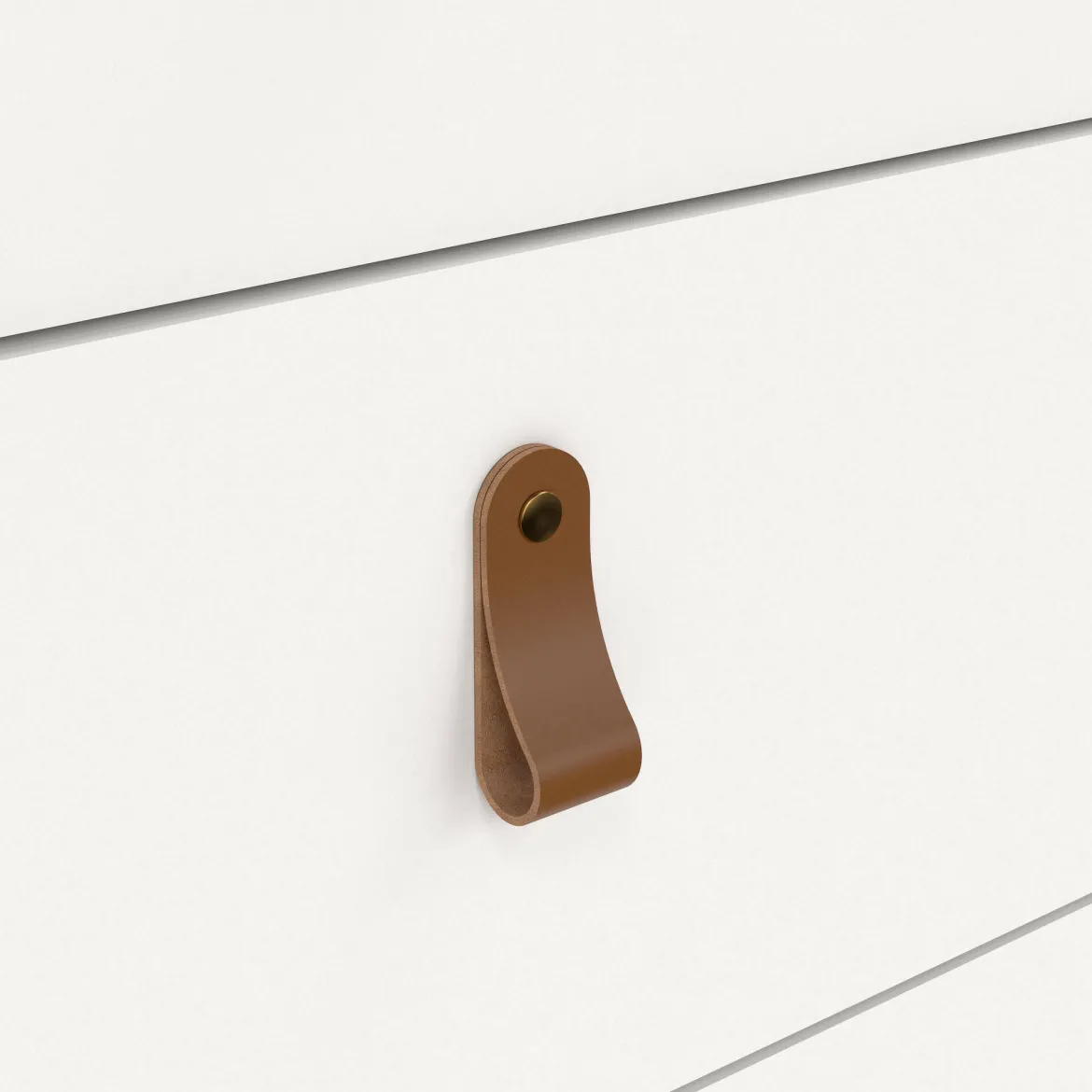 Cassettiera con maniglie bianca 87x69h cm - Boulogne