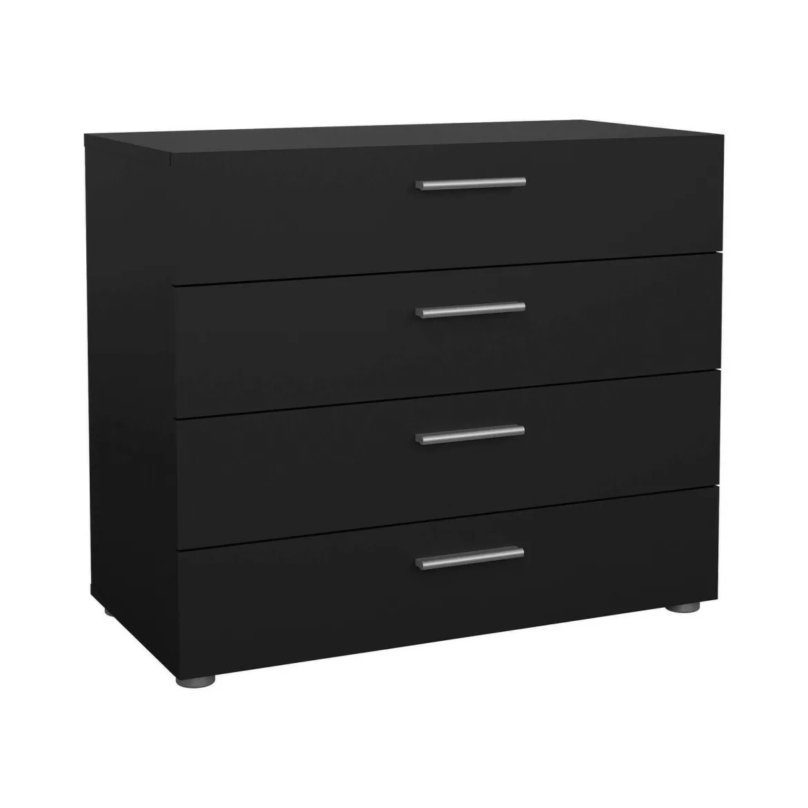 Cassettiera con maniglie nera 80x68h cm - Arwen