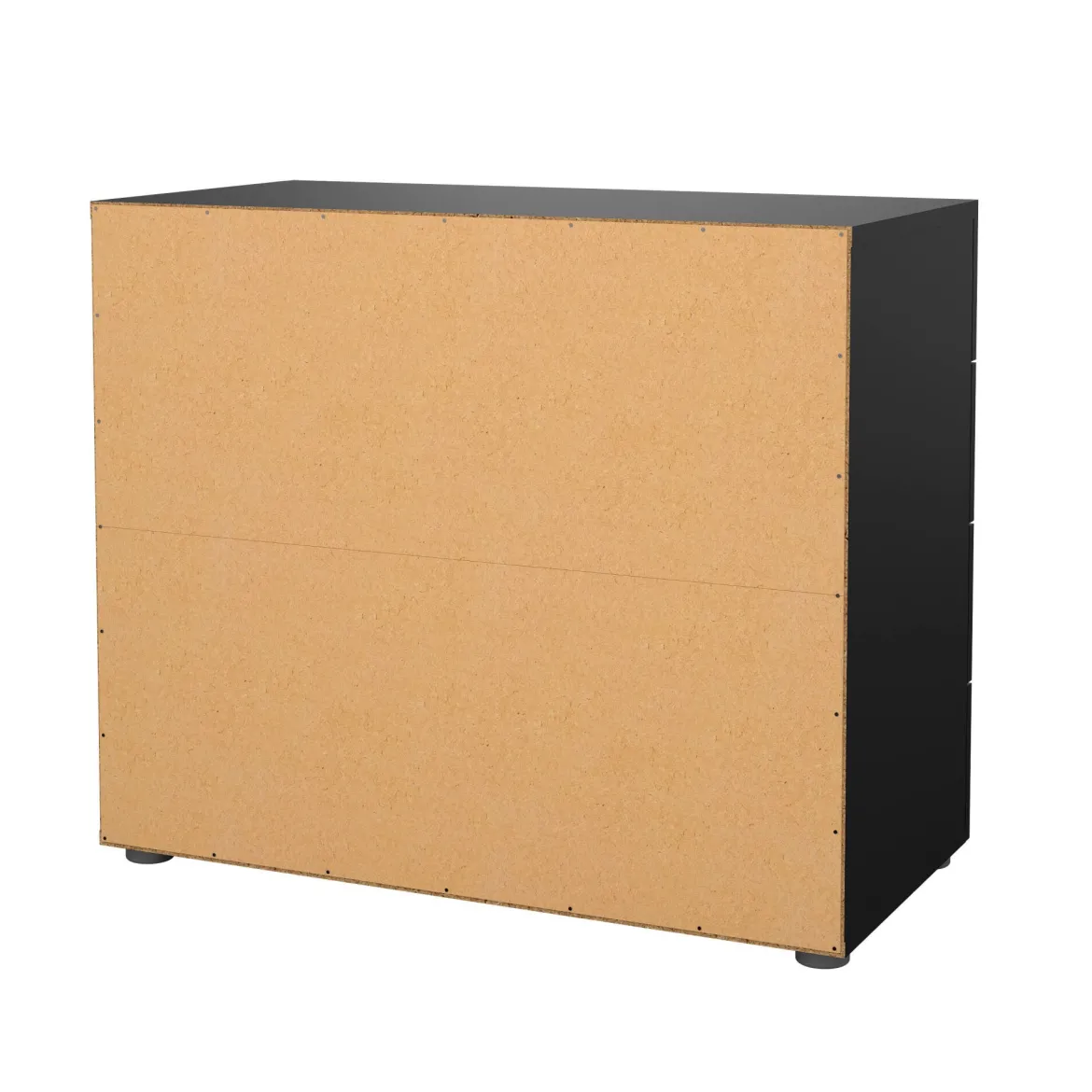 Cassettiera con maniglie nera 80x68h cm - Arwen