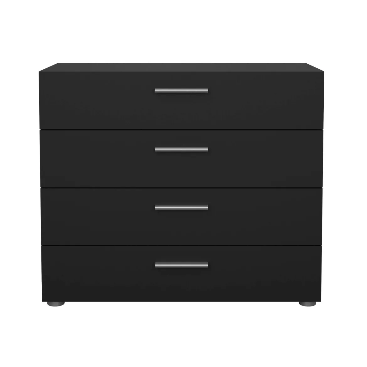 Cassettiera con maniglie nera 80x68h cm - Arwen