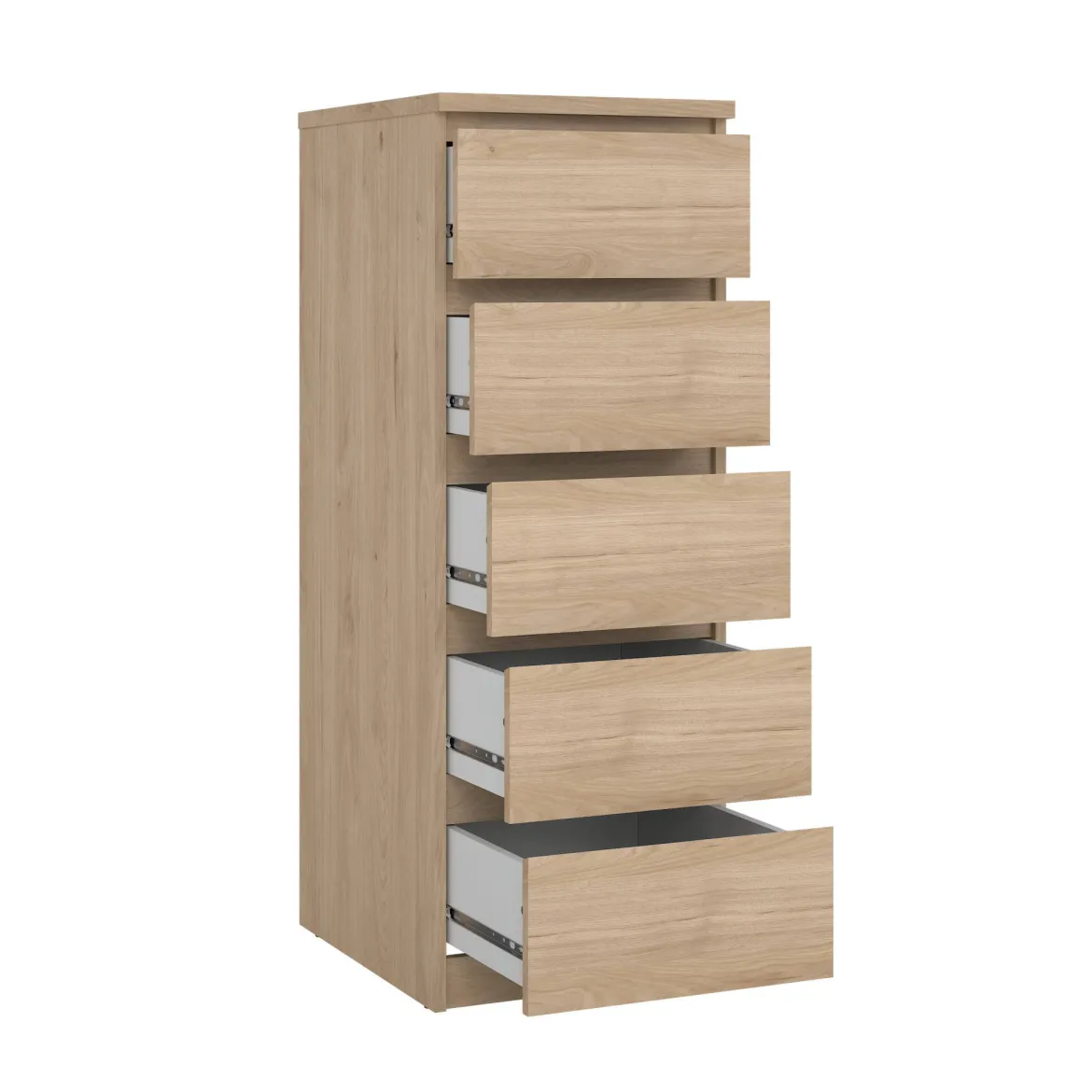 Cassettiera con maniglie rovere 50x111h cm - Achaldi
