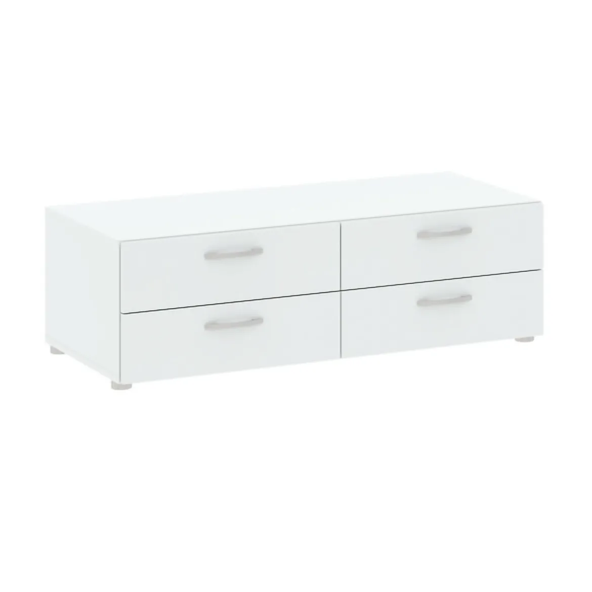 Cassettiera economica bianca 110x35h cm - Gignod