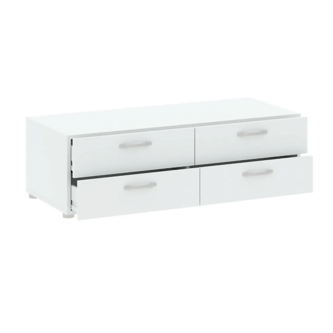 Cassettiera economica bianca 110x35h cm - Gignod