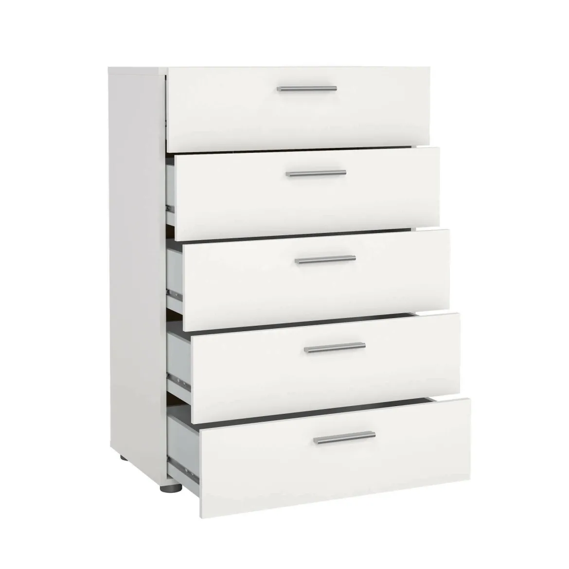 Cassettiera in legno bianca 70x102h cm - Haru