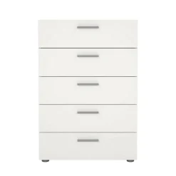 Cassettiera in legno bianca 70x102h cm - Haru
