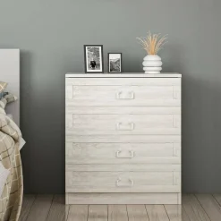 Cassettiera in legno bianca 72x42h cm - Vische