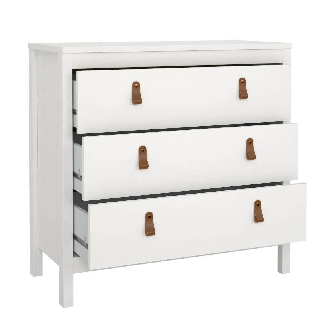 Cassettiera in legno bianca 82x79h cm - Sagar