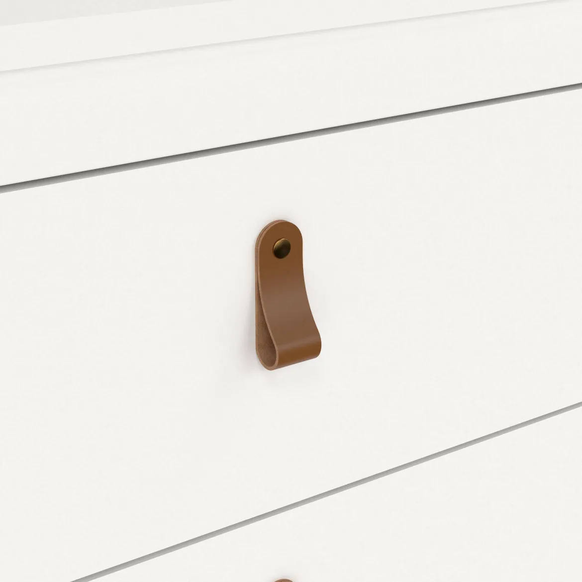 Cassettiera in legno bianca 82x79h cm - Sagar