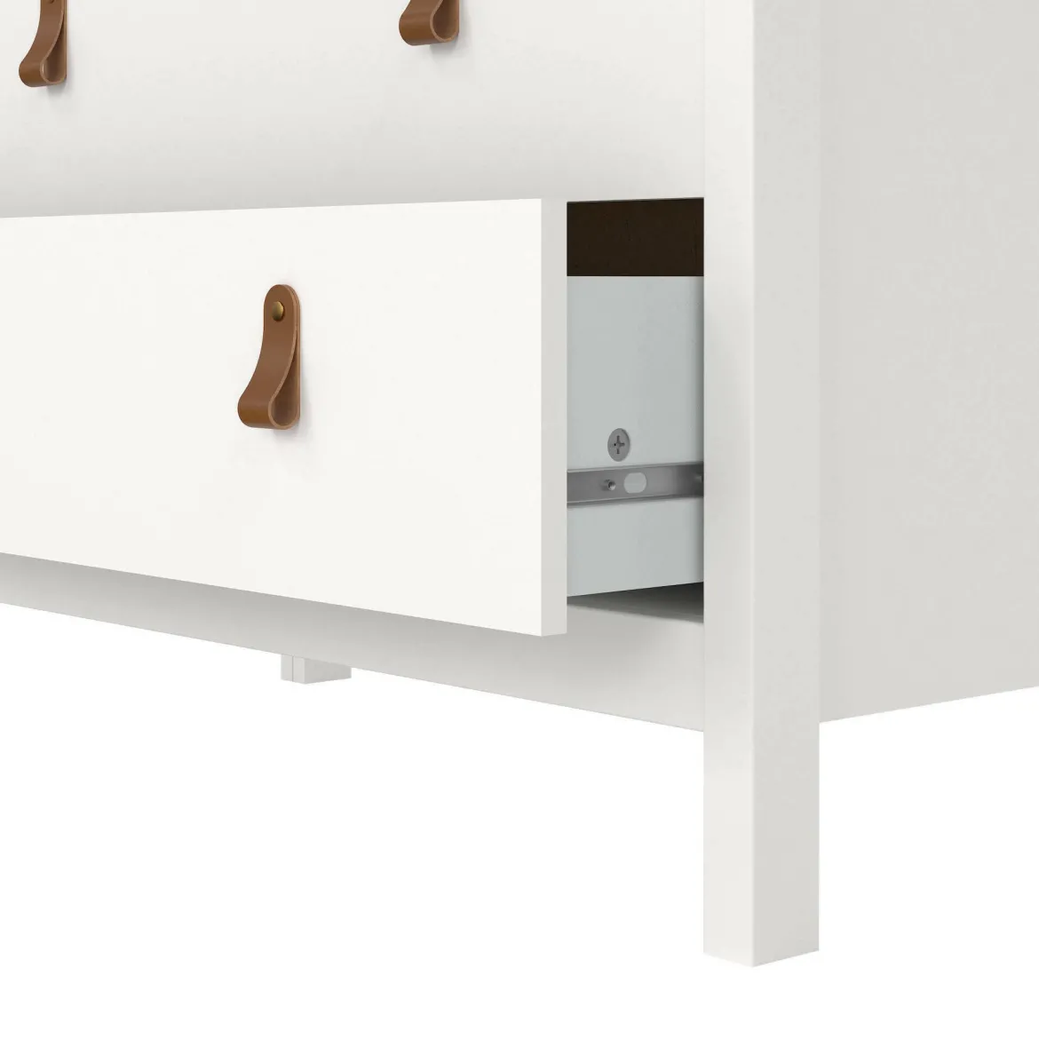 Cassettiera in legno bianca 82x79h cm - Sagar