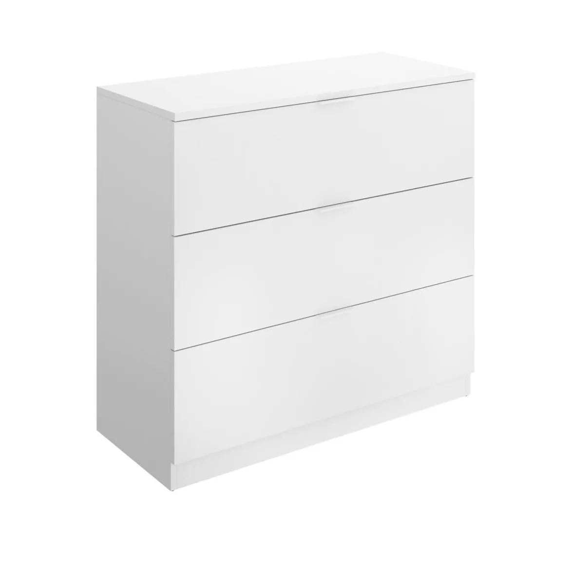 Cassettiera in legno bianca 82x82h cm - Loke