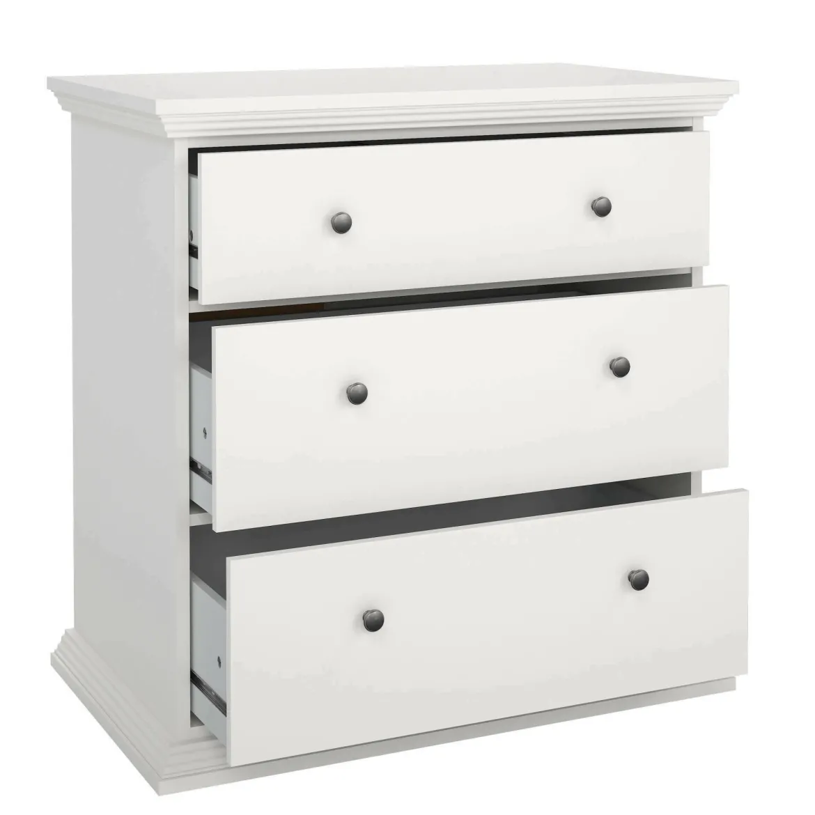 Cassettiera in legno bianca 86x88h cm - Domeng