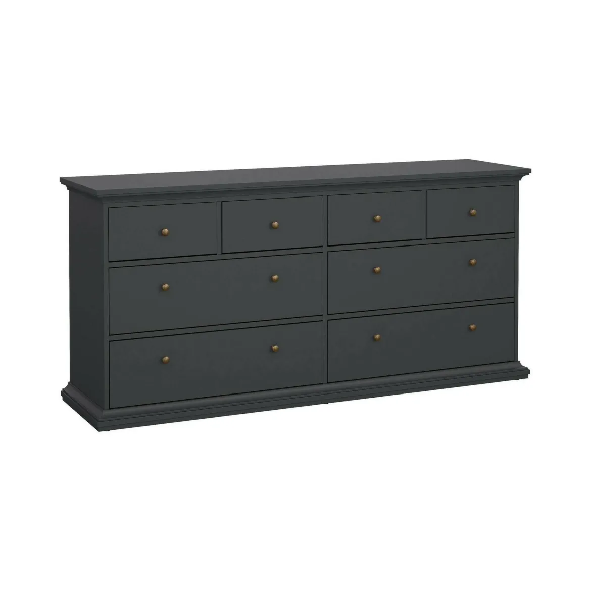 Cassettiera in legno grigia 183x86h cm - Asiagela