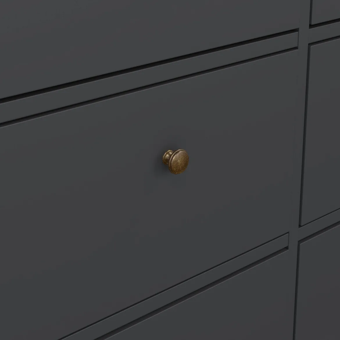 Cassettiera in legno grigia 183x86h cm - Asiagela