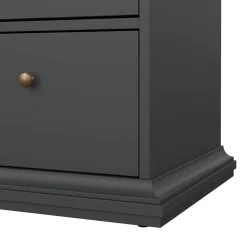 Cassettiera in legno grigia 183x86h cm - Asiagela