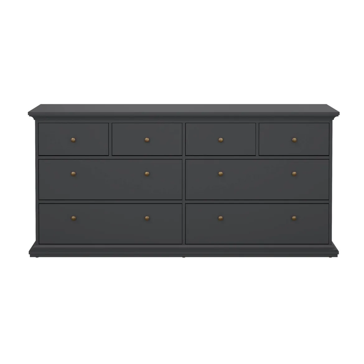 Cassettiera in legno grigia 183x86h cm - Asiagela