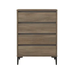 Cassettiera in legno marrone e antracite 72x98h cm - Adolphe