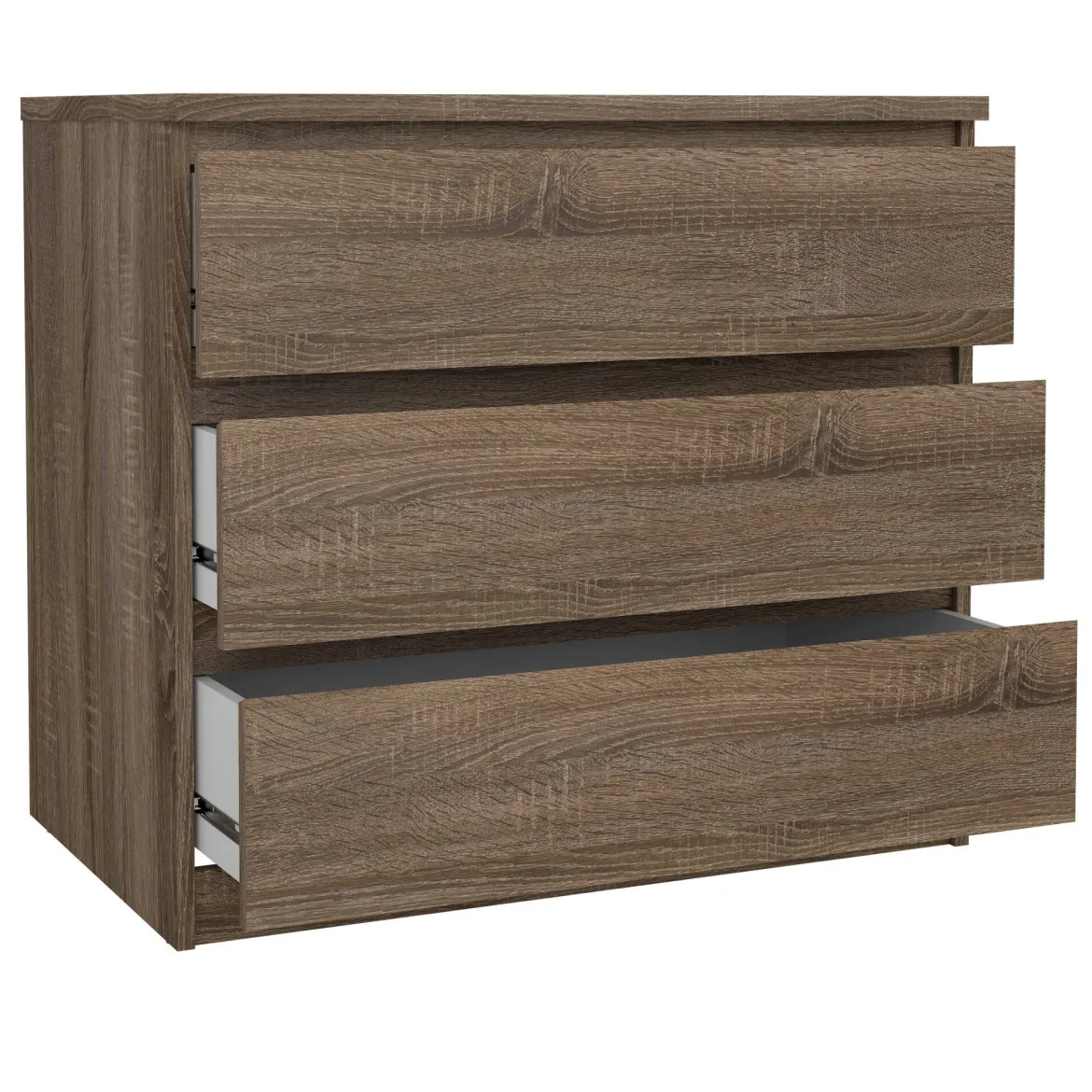 Cassettiera in legno quercia 77x68h cm - Kajiki