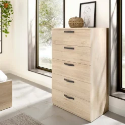 Cassettiera in legno rovere 70x117h cm - Abab