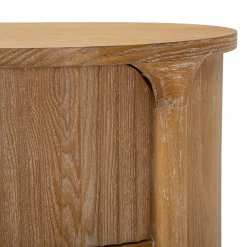 Cassettiera Marrone Ciliegio oro 3 Cassetti Effetto Invecchiato 81x47x82h cm, Apertura Scorrevole - Fama