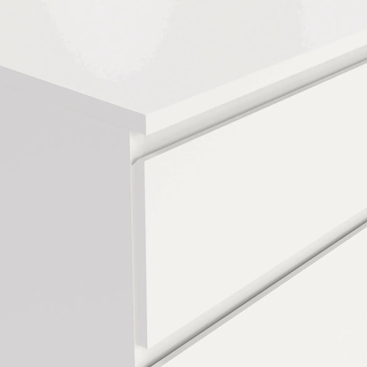 Cassettiera moderna bianca 153x83h cm - Albacore
