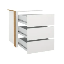 Cassettiera moderna bianca 57x69h cm - Giacarta