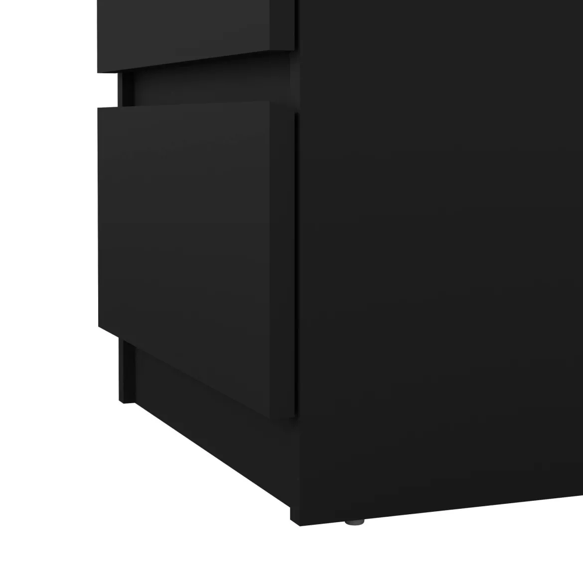 Cassettiera moderna nera 50x70h cm - Accudino