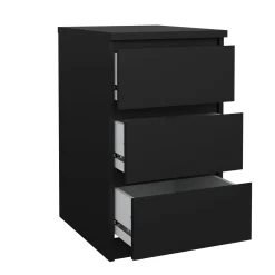 Cassettiera moderna nera 50x70h cm - Accudino