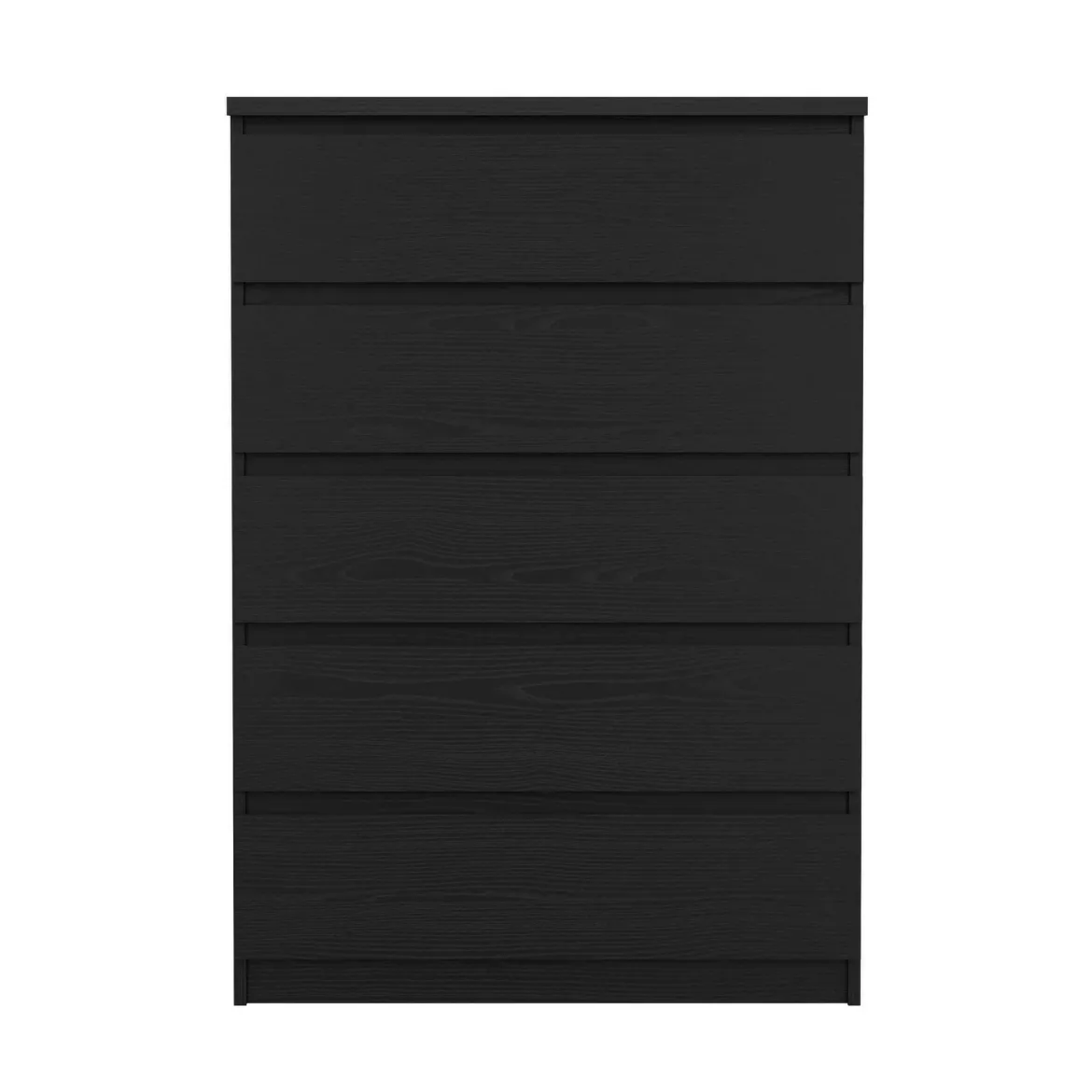 Cassettiera moderna nera 76x111h cm - Lucy