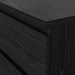 Cassettiera moderna nera 76x111h cm - Lucy