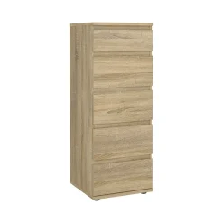 Cassettiera moderna quercia 40x106h cm - Abelarda