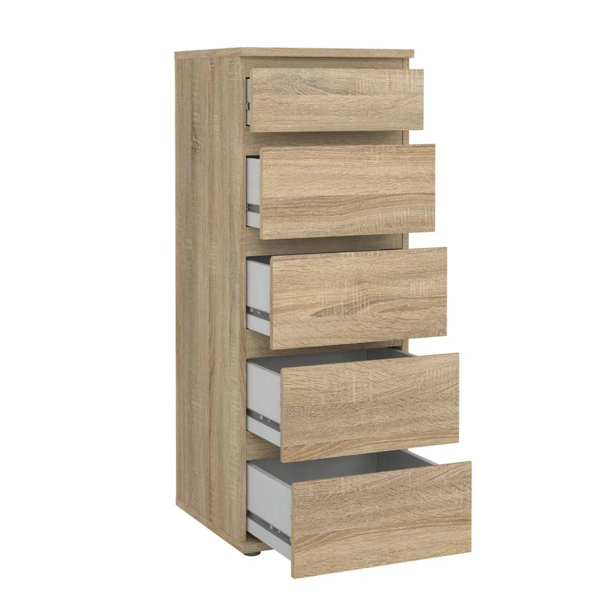 Cassettiera moderna quercia 40x106h cm - Abelarda