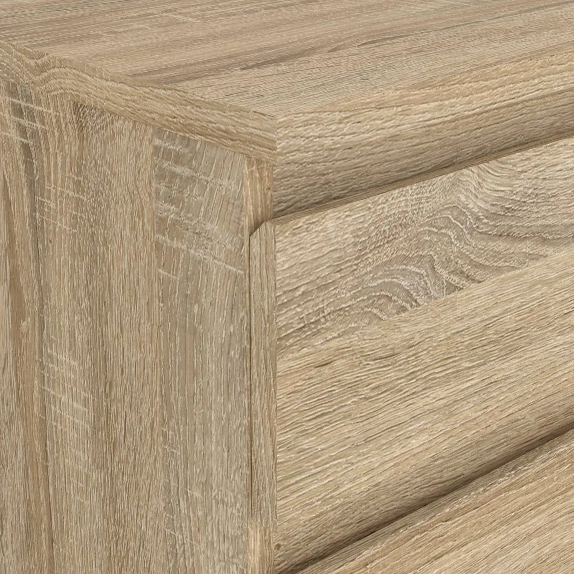 Cassettiera moderna quercia 40x106h cm - Abelarda