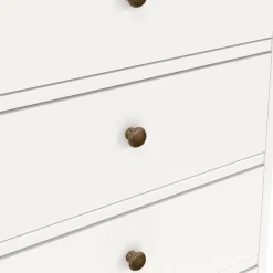 Cassettiera rustica bianca 96x139h cm - Gaetana
