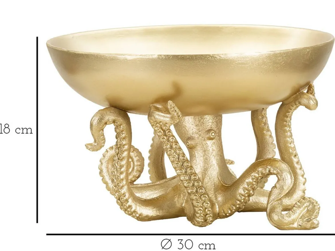 Ciotola Roy, 30x30 h18 cm, Oro