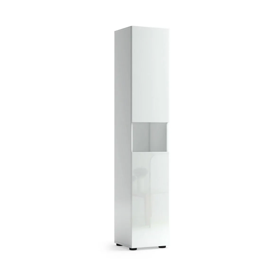 Colonna 2 ante 34x180h cm bianco lucido - Volpetta