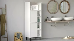 Colonna 2 ante 160x45h cm bianco - Merbok