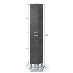 Colonna 2 ante 30x182h cm grigio cenere - Ark