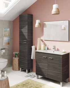 Colonna 2 ante 30x182h cm grigio cenere - Ark